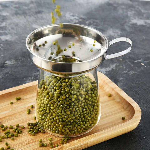Three Piece Wide Mouth And Regular Mouth Canning Funnel Set With Strainer Stainless Steel For Mason Jars Ideal For Jam Spreads
