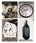 Dope Multicolor Clock Hands Set for Quartz Wall Clocks 9.84 Inches and Up, display of clock projects and parts