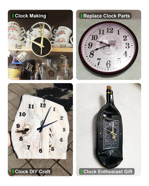 Dope Multicolor Clock Hands Set for Quartz Wall Clocks 9.84 Inches and Up, display of clock projects and parts