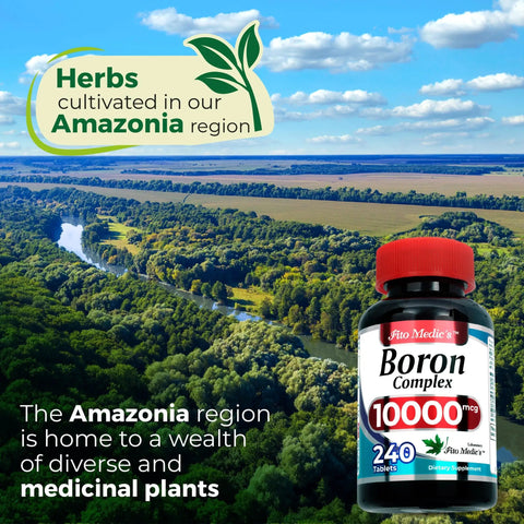 Ultra High Absorption Boron Supplement 10 mg Per Serving 240 Servings Supports Bone Health Hormone Balance bottle in Amazonia