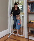 Everywhere Extra Tall and Wide Baby and Pet Gate for Doorways, Halls, and Stairs, Adjustable 28.75 to 39.75 Inch Wide, 36 Inch Tall, White
