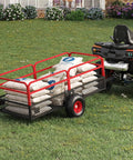 Heavy Duty ATV UTV Trailer Dump Cart Tow Behind With 1600 Lbs Capacity And 22 Cubic Feet Yard Garden Trailer Removable Sides with bags