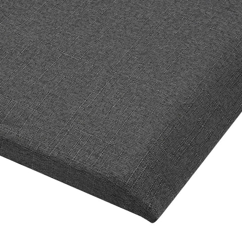 Close-up of grey cotton linen fabric on Electric Lifting Backrest For Bed With Breezy Remote And Foot Rest.