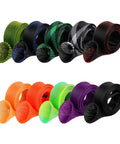 Colorful Ten Piece Rod Sock Fishing Rod Sleeve Set With Protective Covers For Flat End Or Pointed End Spinning Or Casting Rods Suitable For Sea Or Freshwater Fishing, 170 cm PET mesh sleeves