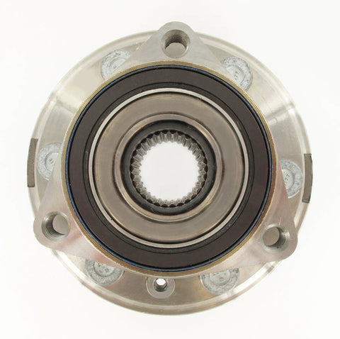 Beefed-Up Front Wheel Hub Bearing Assembly BR930778 For Cadillac 2010 To 2016 Aftermarket Replacement Kit, top view of component
