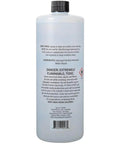 Back view of 99 Percent Isopropyl Alcohol For Surface Cleaning Unscented 32 Fl Oz USA Made Methanol Free with warning label