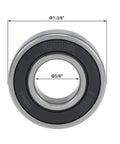 Close-up of Two Pack 99502H 2RS Lawn Mower Spindle Bearings For Go Kart And Mini Bikes Replaces MTD Cushman 812899 Troy Bilt 1185169
