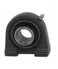 Front view of High-Temp Tapped-Base Pillow Block Bearing Single Unit, Set-Screw Lock Ball Insert 1-3/16 in (30.16 mm) I.D.