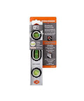 Built Tough 9 Inch Extruded Aluminum Torpedo Level With Three Rare Earth Magnets BrightView Vials For 0 90 45 Degree Layouts packaging