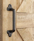 Heavy Duty 9 Inch Antique Barn Door Handle Large Rustic Retro Cast Iron Handle For Gates Garages Sheds And Furniture Black