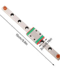 Miniature 9mm Linear Rail System with Slide Block Ball Retainer and Lubrication for CNC Machines and 3D Printers