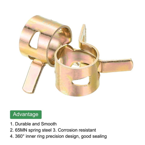 9mm And Three Eighths Inch Spring Hose Clamps Pack Of 5 Your Best Bet For Fuel Line Vacuum Water Pipe Clips Low Pressure Air Tube Fasteners