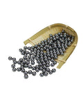 9mm 30 Grain Steel Bearing Balls, Bearing Steel Ball in a woven basket, used for precision bearing applications.
