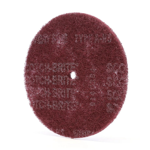 Beefy High Strength Satin Finishing Disc Eight Inch By One Half Inch Open Web Aluminum Oxide For Deburring And Metal Cleaning