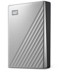 2TB My Passport Ultra Portable External Hard Drive with Ransomware Defense and Password Protection USB C and USB 3.1 silver finish