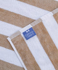 Two Pack California Style Chaise Lounge Cover Towels With Pockets Striped 100 Percent Cotton Cabana Covers For Beach Pool Outdoor Chairs