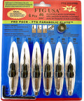 Six Piece 9 64th Inch Wood Countersink Drill Bit Set With Parabolic Flute Tapered Bits Depth Stop Collar And Hex Wrench in packaging