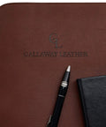 Premium PU Leather Desk Mat Large 36 By 17 Inches Dark Brown Office Keyboard And Mouse Pad Desk Cover Protector