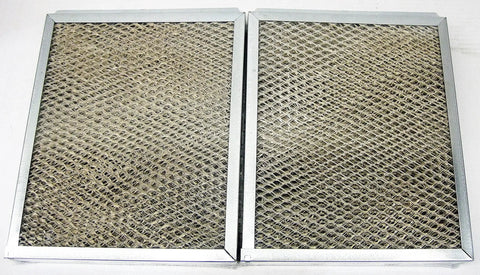 Two Pack 990-13 Humidifier Water Pads Replacement for Compatible Humidifiers shown flat with metal mesh surface, easy install