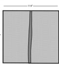 Heavy Duty Garage Door Screen With Magnetic Closure, 114x90 inches weighted mesh curtain for mosquitoes and fresh air