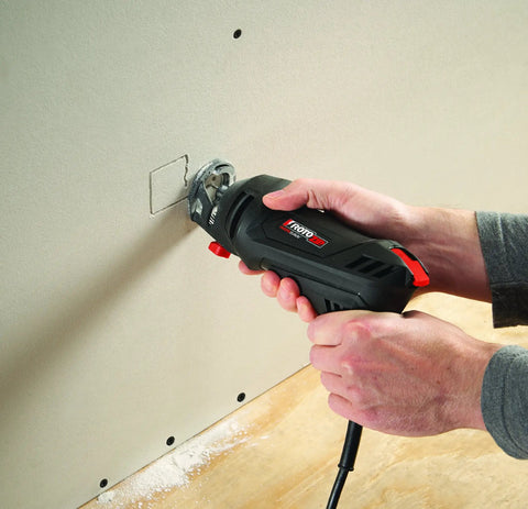 Beefy 5.5 Amp High Performance Spiral Saw Kit With 3 Collects And 2 Bits For Plunge Cuts Freehand Cuts And Cutouts, Lightweight One Hand Use, 30,000 RPM Power Tool For Precise Wood Drywall And Tile Work