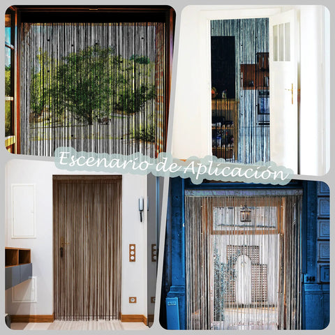 Beaded Curtain Door For Privacy And Boho Vibe, Tassel Fringe String Curtain For Doorways And Hallways, Ivory 39W X 79L, 100 Percent Polyester