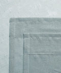 Close-up of Faux Linen Sheer Curtains 54 by 63 Inches Set of 2 showing fabric texture and stitching.