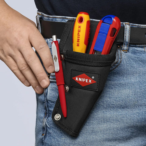 Multi Purpose Tool Belt Pouch With Belt Loop And Pen Compartment, Durable Polyester Carry Case For Angled Electricians Shears 95 05 20