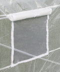 Walk-In 20 Ft Long By 10 Ft Wide By 7 Ft High Greenhouse With Zippered Door And 8 Mesh Windows, close-up of a mesh window