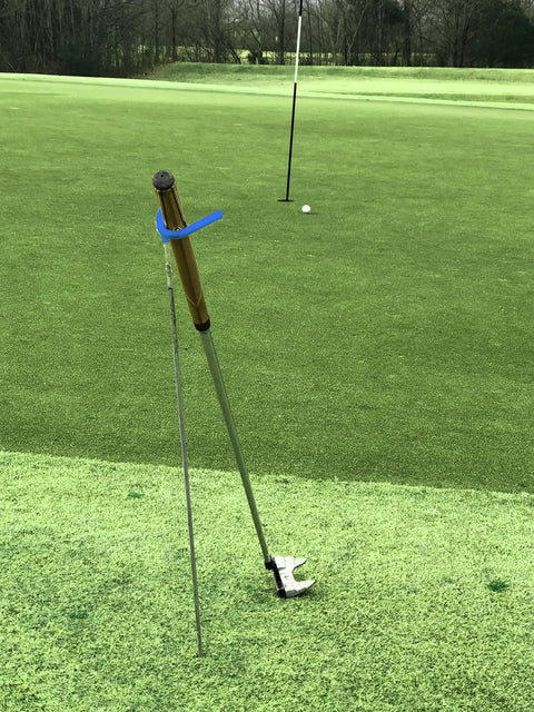 V Shaped Golf Club Stand For On Course Gear Keeps Clubs Clean, Dry And Visible, Durable Stainless Steel Construction