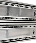 Close-up of 10 Pack 3-Section Full Extension Drawer Slides 100 Lb Capacity Ball Bearing Side Mount 22 Inch With Silent Glide