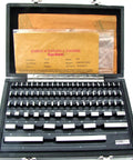 81 Piece Gauge Block Set In Inch Sizes Crafted From Hardened Alloy Tool Steel built tough with calibration certificate and steel blocks.