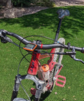 Carbon Fiber 760mm Mountain Bike Handlebars 31.8 Clamp Riser Bar Glossy 3K Black Red Lightweight Non Slip Shockproof For Trail Enduro MTB BMX
