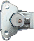 K4-2359-07 Rotary Action Draw Latch With 2.11 Inch Closed Length, 600 Lb Load Capacity, zinc-plated chrome steel latch close-up.