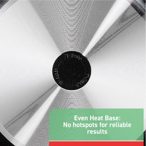 Close-up view of Specialty Nonstick Mini Griddle's even heat base, ensuring reliable cooking results.