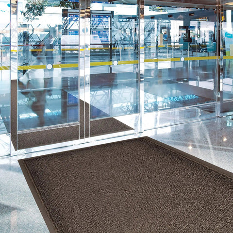Prelude 3x6 Indoor Outdoor Entrance Mat For Heavy Traffic, Crush Resistant Coarse Loop Fibers Scrape Dirt At The Door in lobby