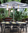 Bolleke Hanging Lamp 2 Pack Dark Ocean LED Orb Pendant Lighting For Indoor Spaces Provides A Cozy Vibe Under Patio Umbrella