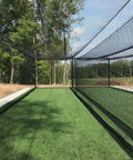 Outdoor view of Heavy Duty HDPE Batting Cage Net For Baseball And Softball Training Gauge 42 Twine, Net Only No Frame.