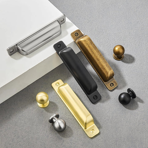 Assorted drawer pulls including antique brass cabinet drawer pulls 10 pack zinc alloy cup pulls for kitchen cabinets and dressers