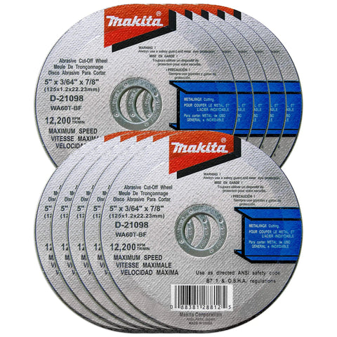 Killer Cuts And Rock Solid Durability On The 10 Pack 5 Inch Thin Cutoff Wheels For Metal And Stainless Steel Angle Grinder Cutting Discs Heavy Duty Aluminum Oxide Wheels For Rebar Pipe Sheet Metal
