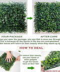 Ultra Dense Faux Boxwood Wall Panels 10-Inch By 10-Inch Set Of 10 Real Privacy For Outdoor Fences UV Resistant Greenery