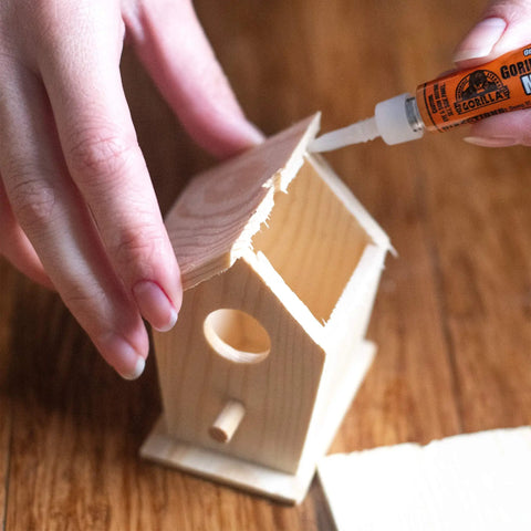 Original Brown Waterproof Polyurethane Glue That Expands Into Materials For A Beast Bond Heavy Duty Adhesive used on wooden birdhouse
