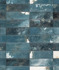Brick Blue Porcelain Wall Tile For Bathroom Or Kitchen Backsplash Dope Brick Look With Textured Finish Grade 1 Wall Tile
