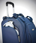 Underseat Carry On Spinner With USB Port, Ocean Color, Four Wheel Luggage For Quick Access Under Most Airline Seats