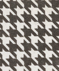 Fresh houndstooth pattern fabric detail for 6-Pack Foldable Fabric Storage Bins featuring Fresh Houndstooth Pattern Reinforced Sides Closet Cubes for Nurseries and Kids Rooms White Black Non-Woven Material for Clothes and Toys.