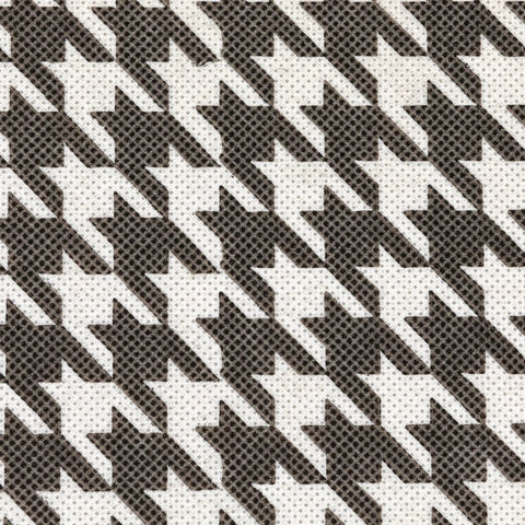 Fresh houndstooth pattern fabric detail for 6-Pack Foldable Fabric Storage Bins featuring Fresh Houndstooth Pattern Reinforced Sides Closet Cubes for Nurseries and Kids Rooms White Black Non-Woven Material for Clothes and Toys.