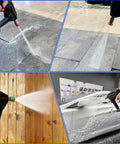 Pressure Washer Nozzle Tips Kit Seven Pack With One Quarter Inch Quick Connect For Power Washers Two Point Five GPM in use