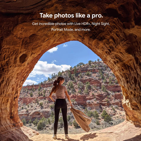 Unlocked Android Smartphone Pixel 4a Boasting A Sleek Just Black Finish And Ridiculous Battery Life Paired With A Dope 12 Megapixel Camera For Crisp Photos And Lightning Fast Speeds Perfect For Everyday Use And Travel Adventures in a scenic outdoor setting.