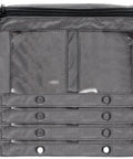 Deluxe Bait Binder For Soft Plastics And Rigs Water Resistant Tackle Storage System with zippered clear sleeves displayed