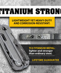 Fly Titanium Tc4 Pocket Clip Upgrade For Leatherman Free T And P Series Plus Arc Bond And Curl Multifunction Tools Matte Replacement showing TC4 titanium material and ergonomic design.